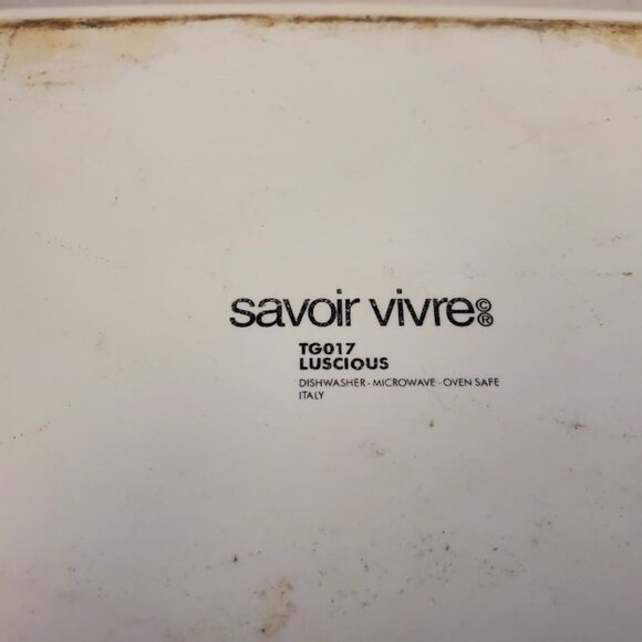 Savoir Vivre Luscious Rectangular Baking Dish Italy | Vintage 1990s Discontinued - Picture 3 of 3